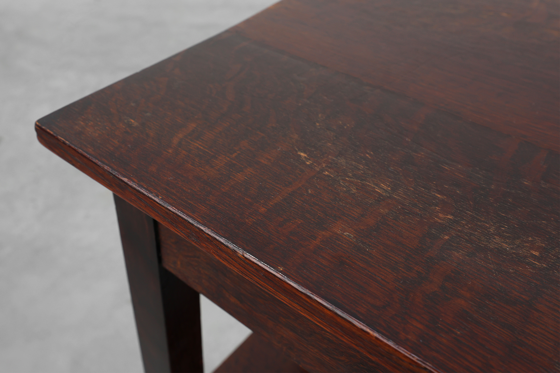 Art Deco dark oak pedestal, Belgium 1920sthumbnail